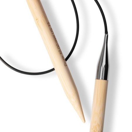 Circular knitting needles, bamboo, 10.0 mm/60cm, 1 pc-2