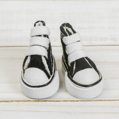 Puppet sneakers, sole length 3.8 cm, black color-2