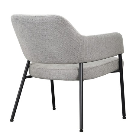 Wendy armchair, 640 × 685 × 740 mm, textured Shenill, color gray color-9