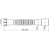 Corrugated pipe Alcaplast A750, 5/4 "× 32/40 mm, length 390-830 mm, polypropylene