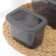 A set of containers for bulk products "Respect", 3 pcs, 0.8 l, 1.3 l, 2.3 l, graphite color