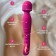 Vibrator bilateral oka-hoods, 7 modes, with heating to 42 degrees, pink