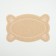 2-in-1 rug for a bowl/toilet for animals Figure, 40 x 25 cm, beige