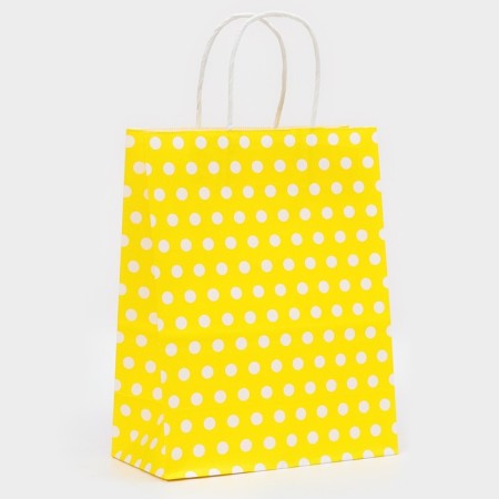 Crafts package, yellow in white peas, 27 x 21 x 11 cm-1