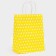 Crafts package, yellow in white peas, 27 x 21 x 11 cm