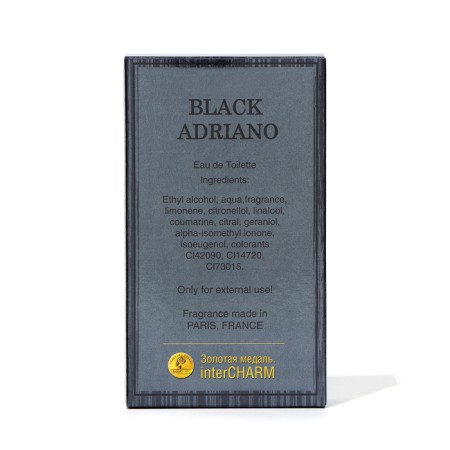 Toilet water for men Black Adriano, 100 ml-3