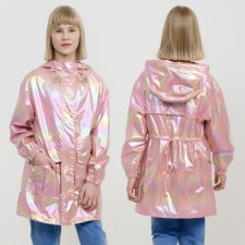 Vetrovka for girls, height 146 cm, powder color