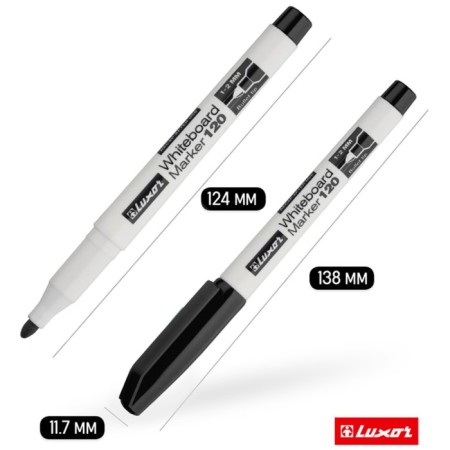 1-2 mm marker, Luxor 120, bullet, black-6