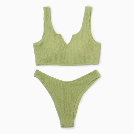 Swimsuit female separate minku color green, size 44-3