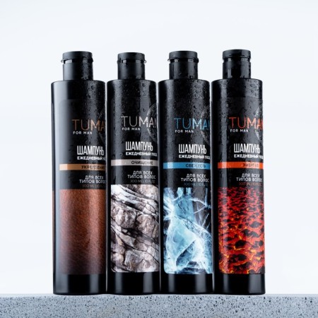 Shampoo for all types of hair, refreshing, 300 ml, Tuman by ural lab-6