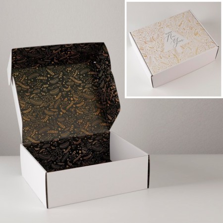 Folding box "New Year", 27 x 21 x 9 cm, new year