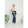 Female jeans, size 64, dark blue color