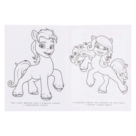 Coloring for kindergarten "Secrets of magic. Lovely ponies »b 2 +-4