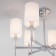 Classical chandelier with lampshades Brielle, 40W, E14, 69x69x53.5 cm