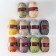Yarn "Lux" 100% polypropylene 140m/50g set 10 pcs (kaleidoscope of flowers) mix