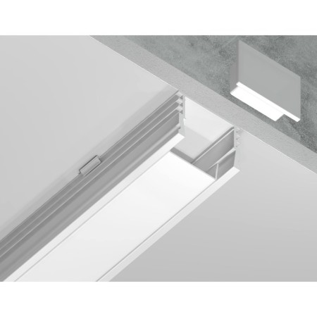 Profile aluminum overhead ambrella Illumination alum Profile, GP1750wh, 2000x12x15.7 mm, white, matte divet-3