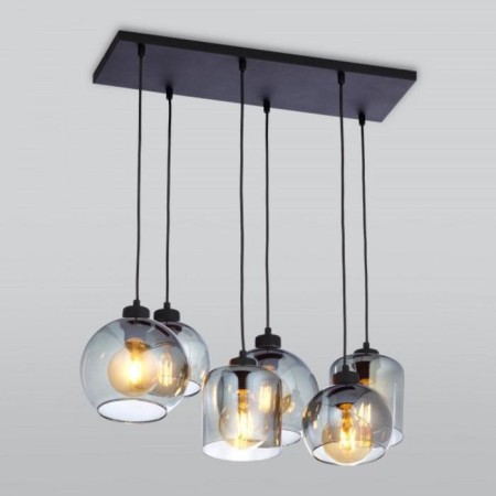 Sintra chandelier, 6x60W E27, black color