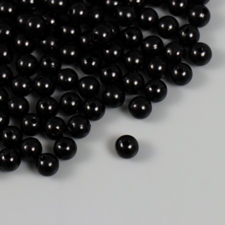Set of beads "Pearls" d 8 mm, 250 gr, black-1