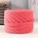 Knitted yarn set No. 4, 3x30 m, width 7-9 mm, 100 g (pink, red, coral)