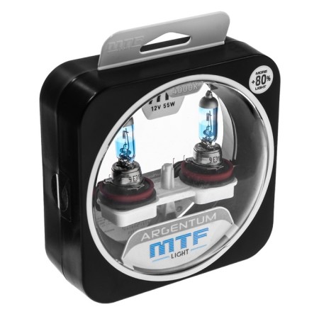 Automobile lamp MTF Argentum +80%, H11, 12 V, 55 W, 4000K, set 2 pcs-1
