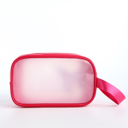 Lightning cosmetic bag, raspberry color-1