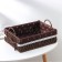 Basket for storage of handmade wicker work “Margarita”, 31 × 22 × 10 cm, brown color