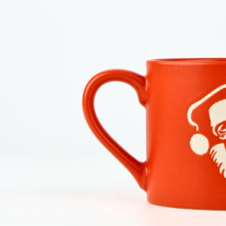 New Year! New Year's ceramic mug “Happy New Year”, 320 ml, red color-3