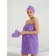 Set for a female bath: Chalma, Pareo, Mitten, Size XL-3XL