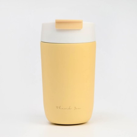 Thermal circle, 500 ml, SHOOL THK YOU, saves heat 6 hours, yellow