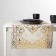 Openwork napkin for the table "East", 84 × 40 cm, PVC, gold color