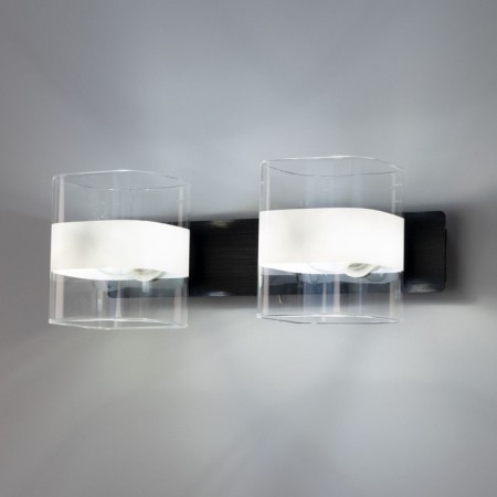 Sconces Citilux "Virta" CL139322, 32x12 cm, 2x60W, E14, Black Color Black-9