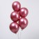 Latex ball 12 ", chrome, set of 100 pcs., Saturated Bordeaux Color