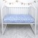 Sheet on the elastic band "Stars", size 60x120 cm, blue color