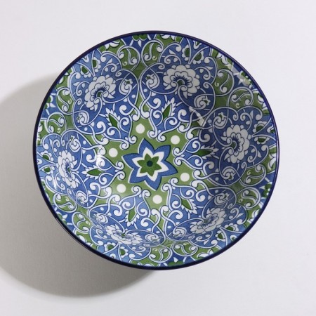 Basilnik ceramic shade "Javlon", 600 ml, d = 14.5 cm, blue color-2