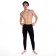 Male thermal underwear (pants), black color, size 56