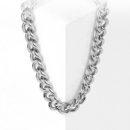 Bracelet "Gladiator" wide weaving, color silver, 18 cm-2