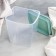 Capacity for bulk products, square, 1 l, pistachio color