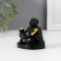 NECKE Polystone "Hothee with Golden Wand of Joua" Black 4x5x5.5 cm