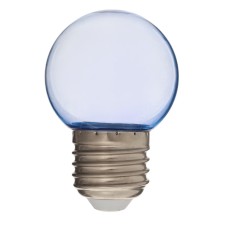 LED lamp, G45, E27, 1.5 W, for BelT-LITA, Transparent, Blue, set 10 pcs