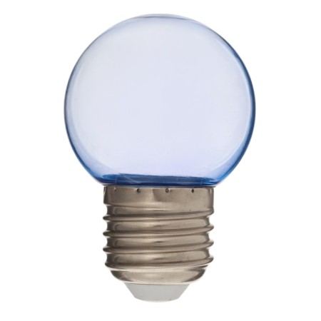 LED lamp, G45, E27, 1.5 W, for BelT-LITA, Transparent, Blue, set 10 pcs