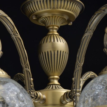 Amanda chandelier, 8x40W E27, brass color-7