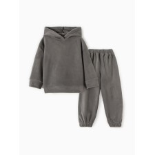 Костюм (худи и брюки) детский MINAKU: Fleece Soft, цвет серый, рост 134 см