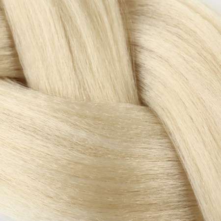 Zumba Kanecalon is monophonic, corrugated, 60 cm, 100 g, blond color (#ay11)-5