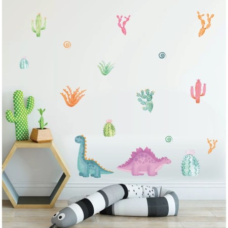 Interior color sticker "Dinosaurians in cacti" 30x60 cm-2