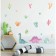 Interior color sticker "Dinosaurians in cacti" 30x60 cm