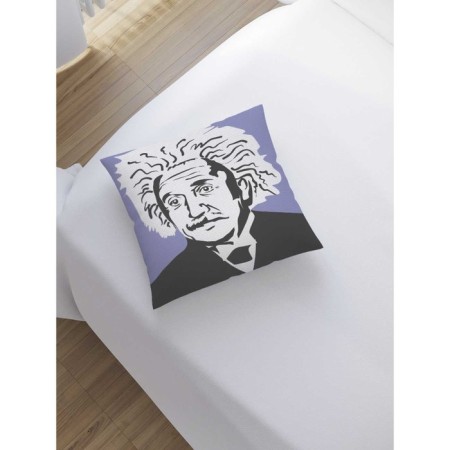 Decorative pillowcase "elegant einstein", on a zipper, size 45x45 cm-1
