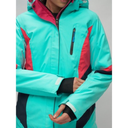 Ski costume is female, size 50, turquoise color-3