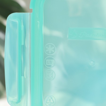 Glass Lockie & Lock Food, with a lid, 600 ml, the color is turquoise-3