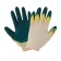 Garden gloves, x/b, knitting 13 class, size 9, double latex dousy, green