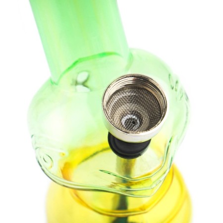 Bong, H-15 cm, "snake", acrylic, mix-1